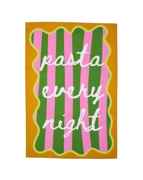 Torchon Happy Kitchen Pasta every night