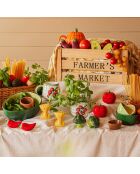 Dúo Happy Avocado con sal y pimienta, 5 x 8 cm