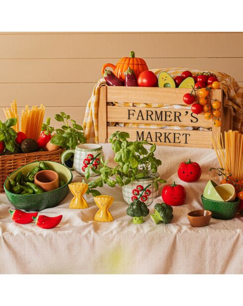 Dúo Happy Avocado con sal y pimienta, 5 x 8 cm