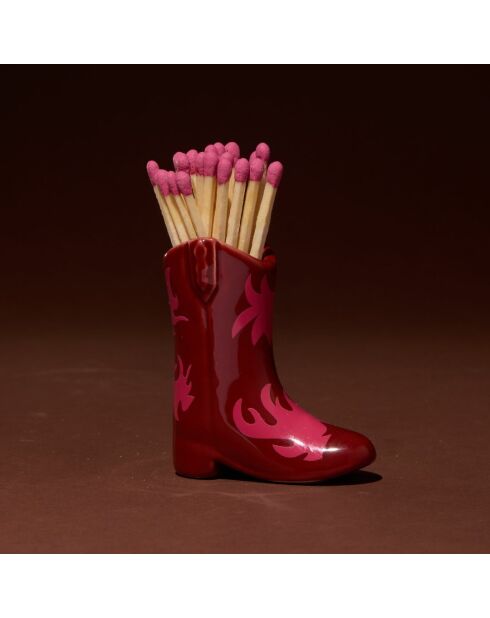 Allumettes Santiag rouge