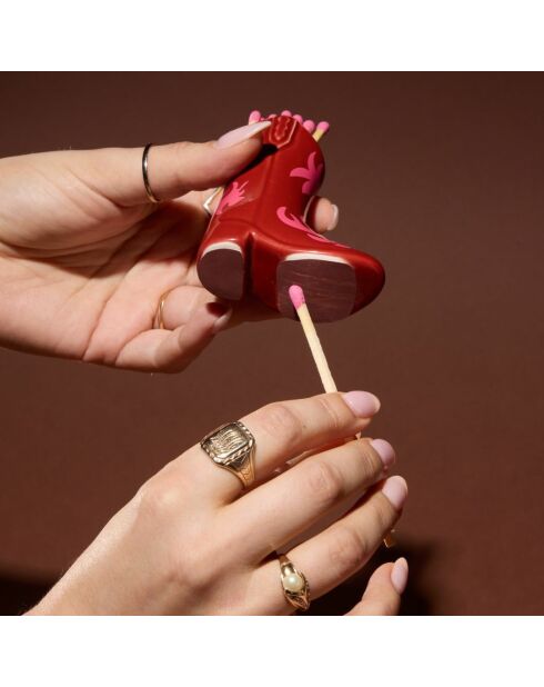 Allumettes Santiag rouge