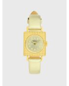 Gouden leren dameshorloge voor dames uit de jaren 50