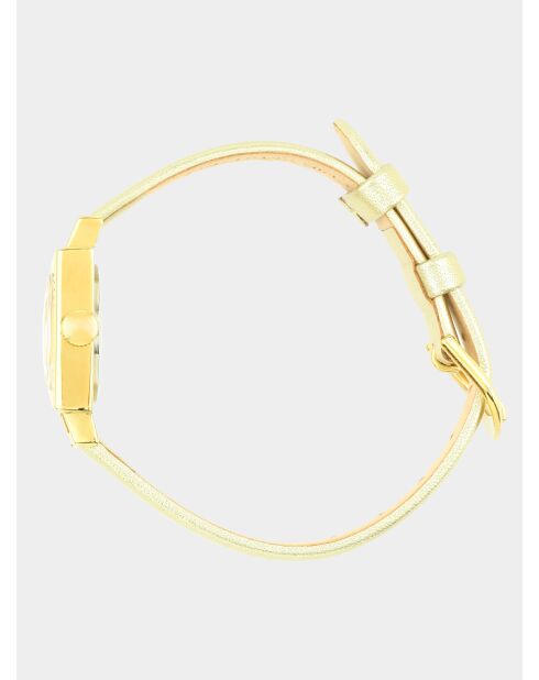 Orologio da donna in pelle dorata da donna Lady 50
