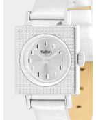 Orologio da donna in argento da donna in pelle anni '50