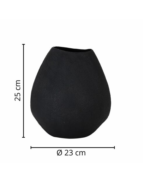 Vaso da fiori Jake modello piccolo nero opaco