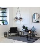 Jake bloempot klein model matzwart