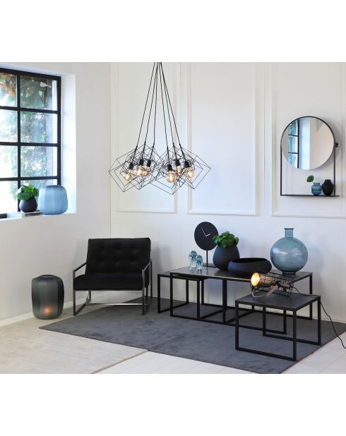 Vaso da fiori Jake modello piccolo nero opaco