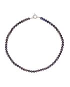 Collier maïa argent perles d'eau douce noires
