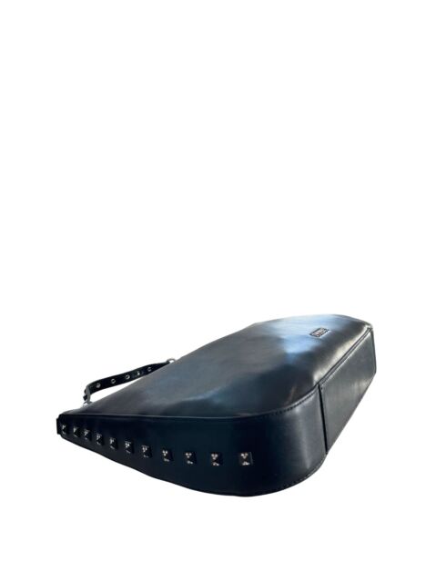 Schwarze Schultertasche - 37x30x10 cm