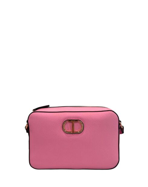 Rosafarbene Schultertasche Prism - 37x30x10 cm