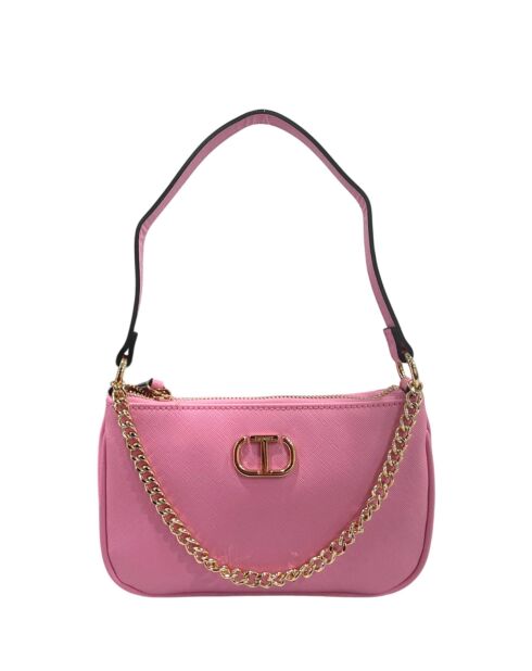 Rosafarbene Schultertasche Prism - 37x30x10 cm