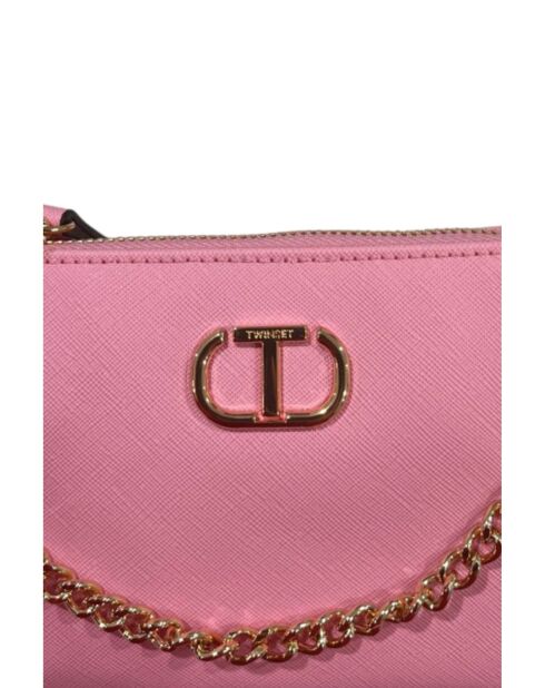 Rosafarbene Schultertasche Prism - 37x30x10 cm