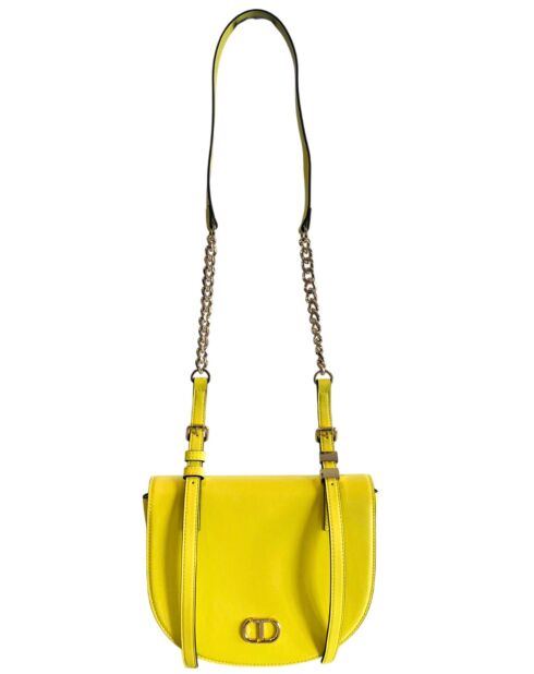 Leichte Zitronenfarbene Schultertasche - 37x30x10 cm