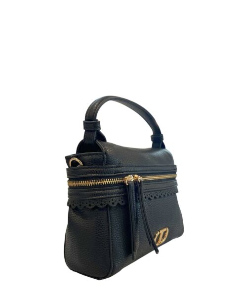 Schwarze Handtasche - 37x30x10 cm