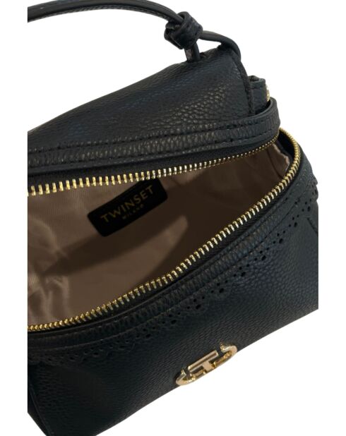 Schwarze Handtasche - 37x30x10 cm