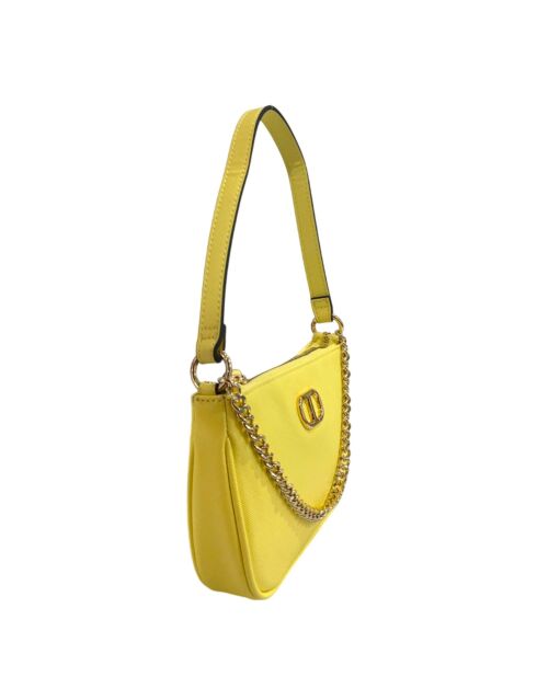 Leichte Zitronenfarbene Schultertasche - 37x30x10 cm