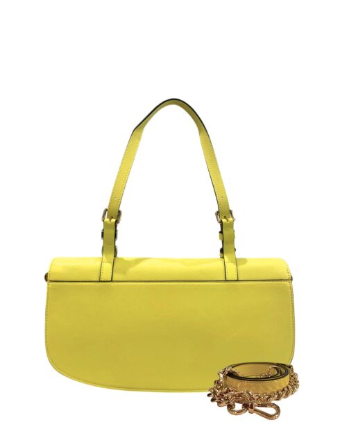Leichte Zitronenfarbene Schultertasche - 37x30x10 cm