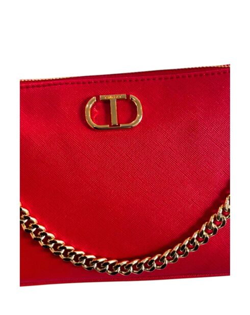 Sac à épaule rosso lacca - 37x30x10 cm