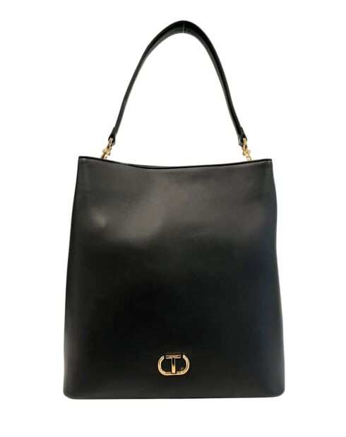 Schwarze Schultertasche - 40x30x30 cm