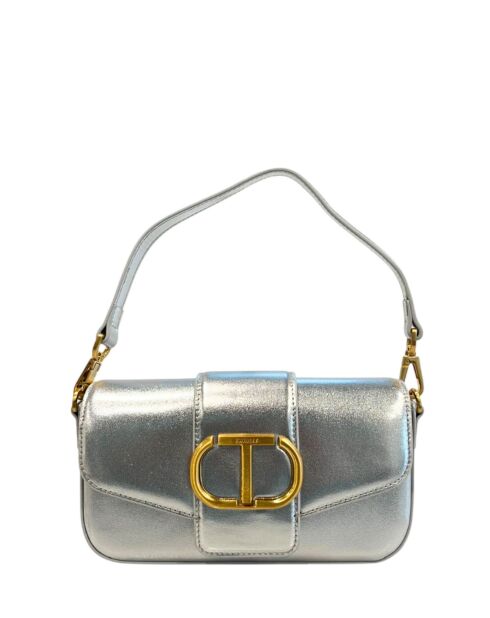 Bandolera plateada - 37x30x10 cm