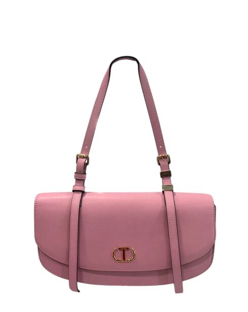 Rosafarbene Schultertasche Prism - 37x30x10 cm