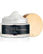 24-karaats gouden nachtcrème tegen rimpels 50 ml + zuiverend 24-karaats goudkleurig peel-off-masker met houtskool - 50 ml + masker met hyaluronzuur en collageen - 3 vellen