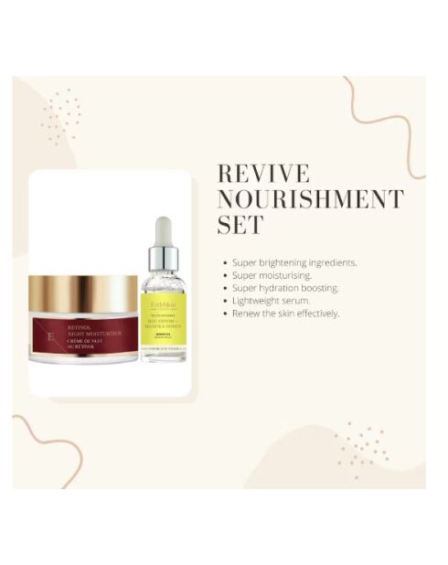 Retinol Nachtcreme 50 ml + Bienengift- und Manukahonigöl-Serum 30 ml