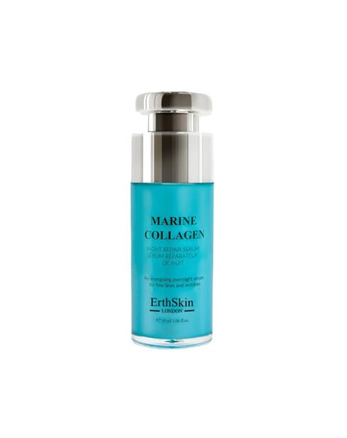 Nachtserum mit Meereskollagen, 30 ml, mit stimulierender Augenkonturcreme mit Retinol und Kollagen, 20 ml