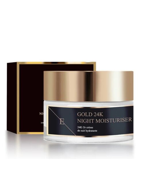 Retinol Serum 30 ml + Retinol Nachtcrème 50 ml + collageen en 24-karaats gouden oogcontourpleisters - 5 x 2 pleisters.