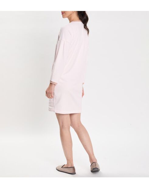 Comfortabele nachtjapon van microfleece van palissanderhout