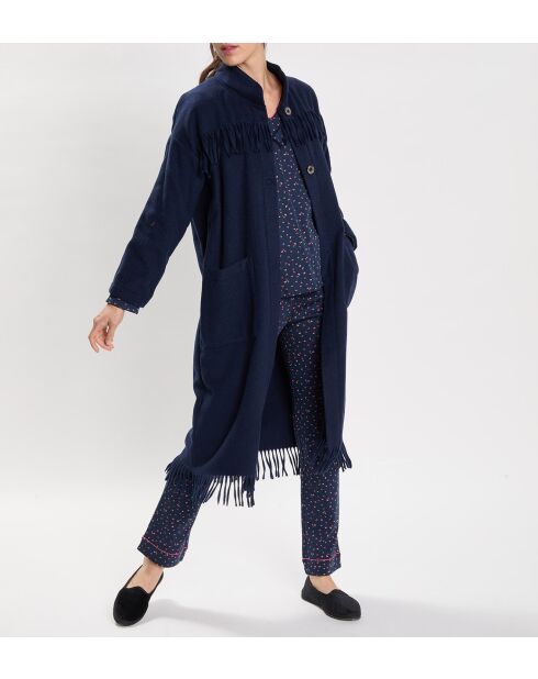 Veste en Laine mélangée Foehn bleu marine