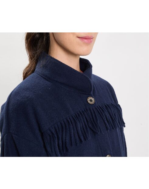 Veste en Laine mélangée Foehn bleu marine