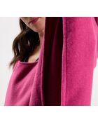 Poncho Foehn in misto lana peonia