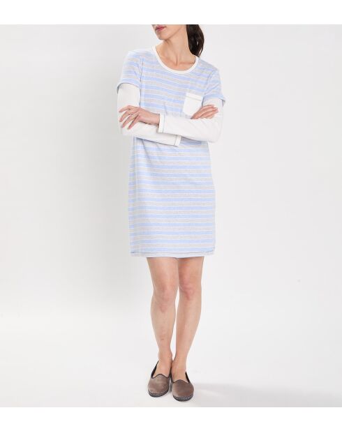 Hygge hemelsblauw nachthemd