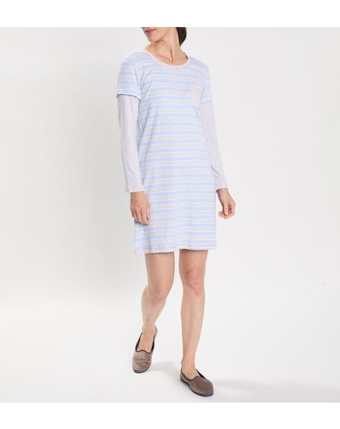 Hygge hemelsblauw nachthemd