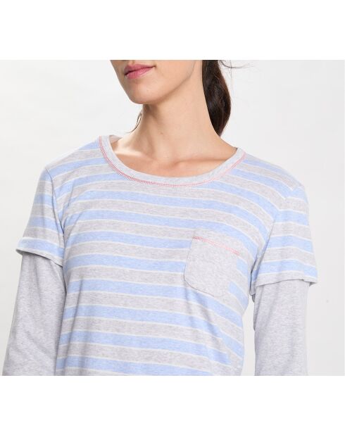 Hygge hemelsblauw nachthemd