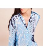 Liquette courte Paradise bleue