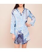 Liquette courte Paradise bleue