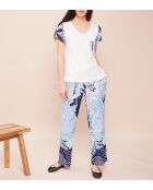 Paradise weiß/blaues T-Shirt