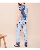 Paradise weiß/blaues T-Shirt