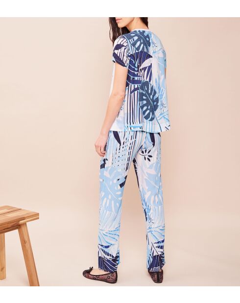 Paradise weiß/blaues T-Shirt