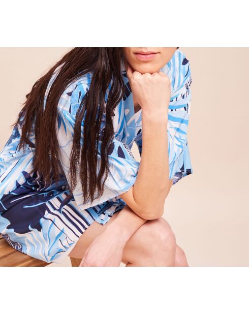 Paradijsblauwe kimono