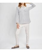 Pijama Romeo gris jaspeado/multicolor