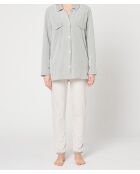 Pijama Romeo gris jaspeado/multicolor