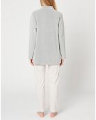 Pijama Romeo gris jaspeado/multicolor