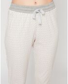 Pijama Romeo gris jaspeado/multicolor