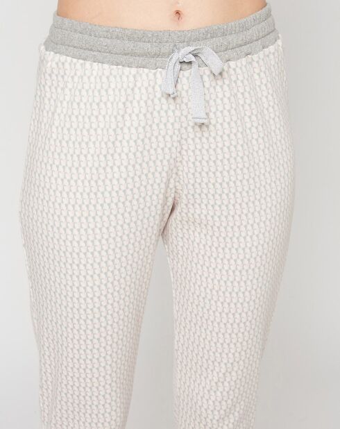 Pijama Romeo gris jaspeado/multicolor