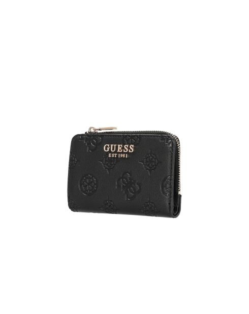 Étui à cartes Laurel SLG à fermeture éclair II avec logo noir - 12x8x2.5 cm