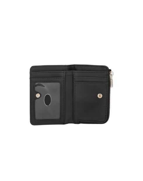 Étui à cartes Laurel SLG à fermeture éclair II avec logo noir - 12x8x2.5 cm