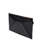 Pochette plate zippée coal charbon - 23x13x2 cm